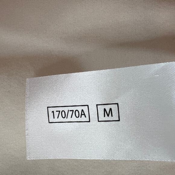 C/Meo Collective Beige Black Cotton Polka Dot Off The Shoulder Dress Size M - Picture 14 of 14